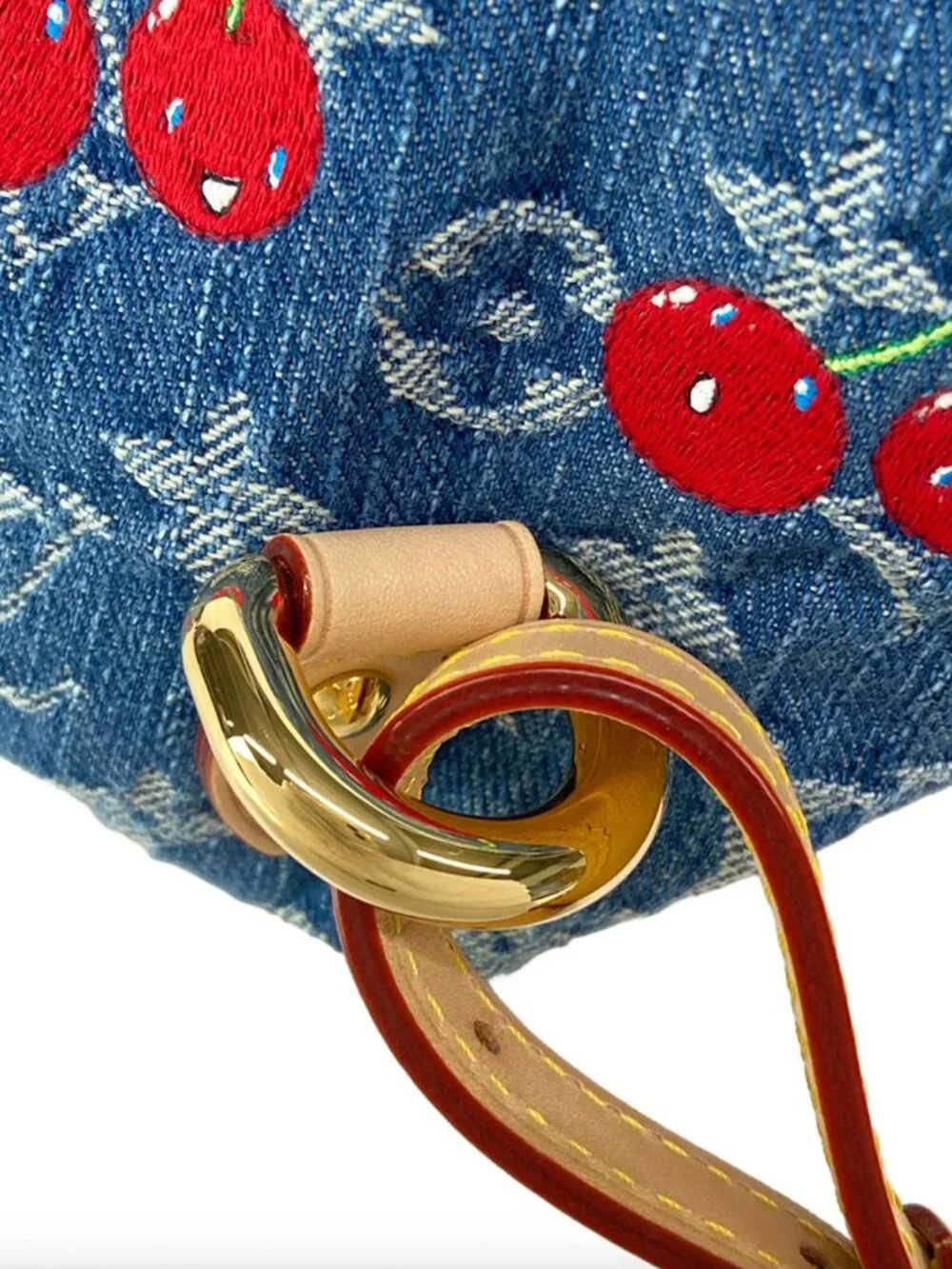 Louis Vuitton x Takashi Murakami Cherry Venice NM Denim Monogram